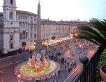 Piazza Navona barokk dísztér